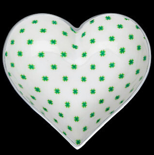 Irish heart bowl  with heart spoon