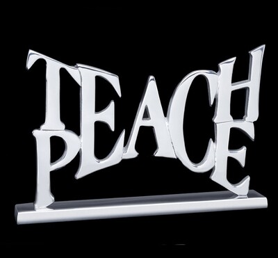 Teach Peace sign