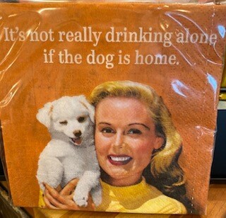 Dog cocktail napkins