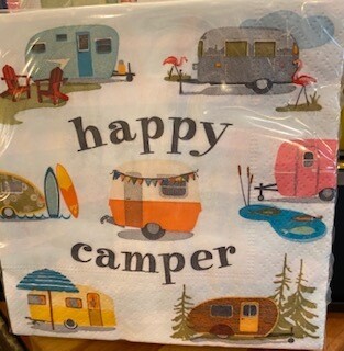 Happy Camper cocktail napkins