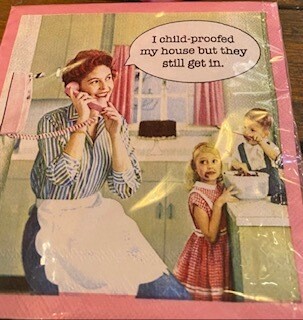 Child proofed cocktail napkins