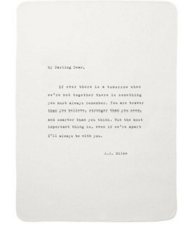 AA Milne soft Blanket