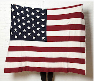 USA throw blanket