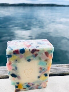 Smiley heart soap