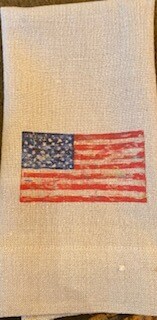 Flag guest towel