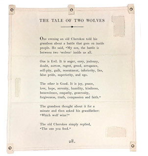 Tale of Two Wolves tarp
