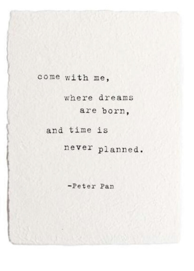 Peter Pan white paper print