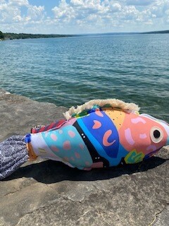 Colorful Cathy fish pillow-SOLD OUT