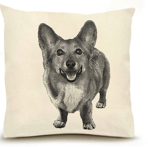 Corgi pillow