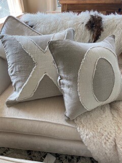 XO pillows-set of 2