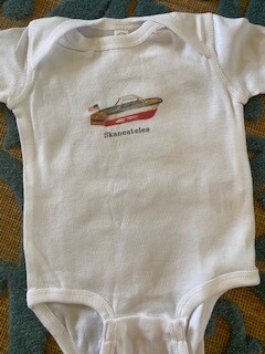 Skaneateles boat onesie-sold out