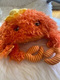&quot;crabby&quot; crab stuffed animal