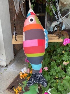 cool Geo Fish pillow