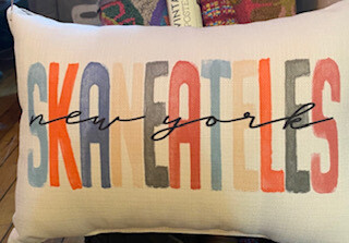Skaneateles New York pillow