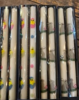 Bunny tapers- set of 2-newly stocked