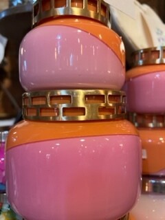 Mini Pink &amp; Orange Volcano candle-Newly stocked