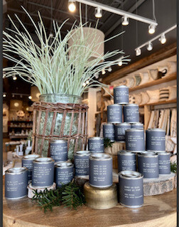 charcoal inspirational candles