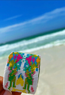 Emerald cuff bracelets