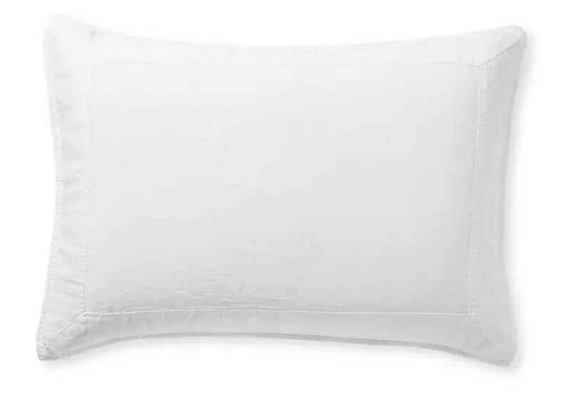 White Positano linen shams-wants 2  (California king)~received 2   COMPLETE