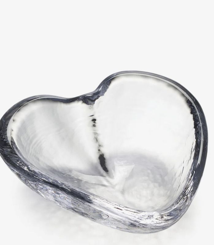 Simon Pearce heart dishes ~wishing for (2)~received 2 COMPLETE