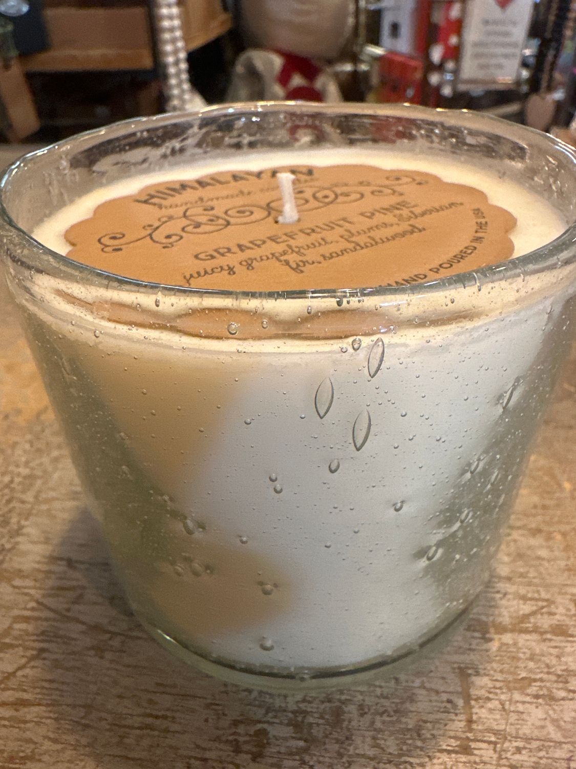 Clear glass himalayan candle~ wishes for (2)