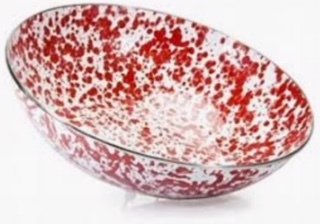 WM red swirl bowl
