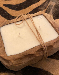 Driftwood candle