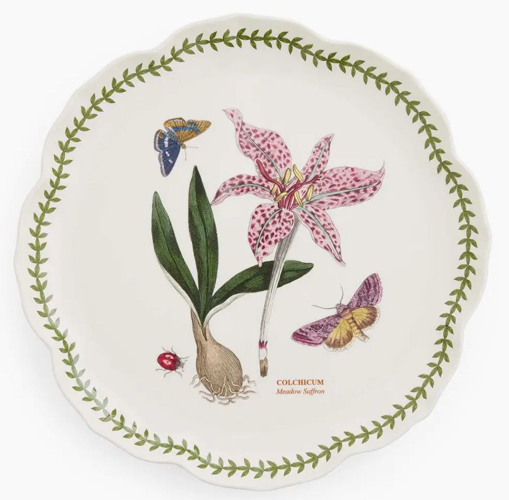 Botanic Garden Bg Lotus 13.5" Platter~RECEIVED