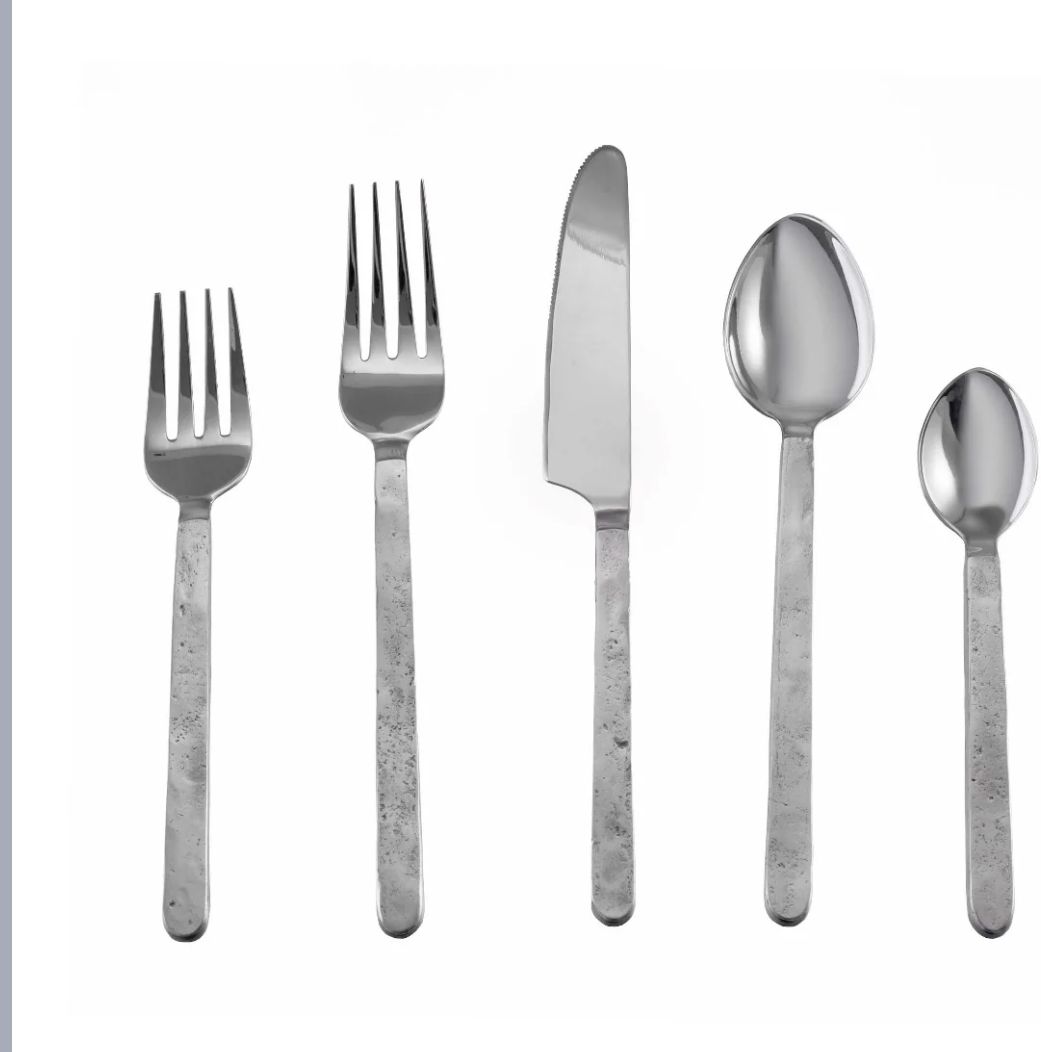 Simon Pearce 5 piece setting~received 10 sets-COMPLETE