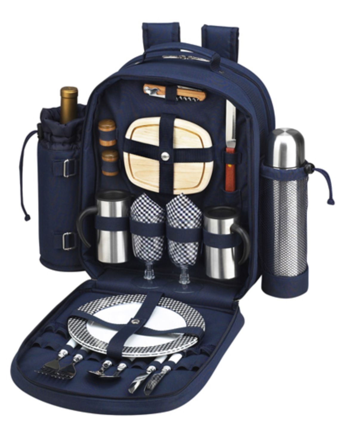 Fully equipped picnic backpack