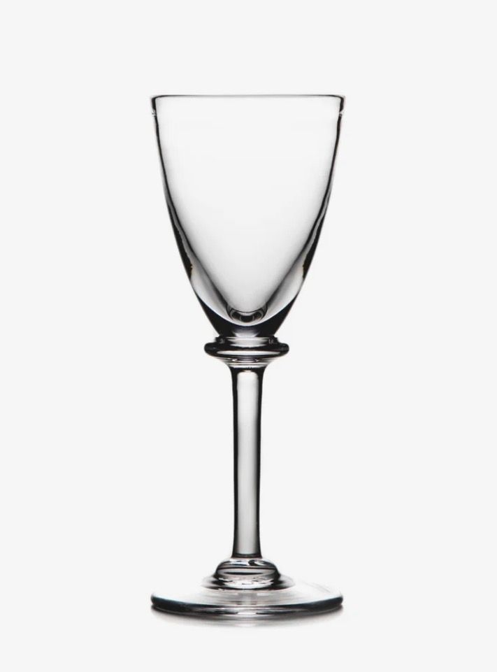 Simon Pearce white wine glass~wishes for 8