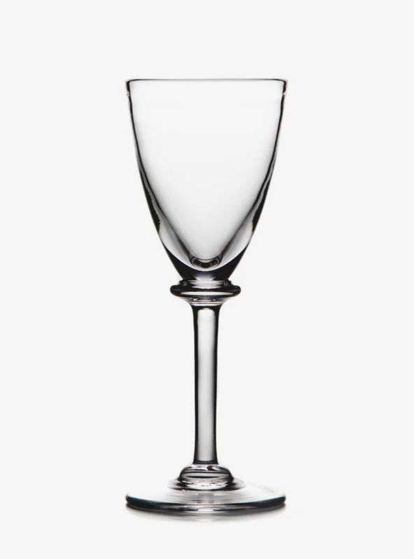 Simon Pearce white wine glass~wishes for 8