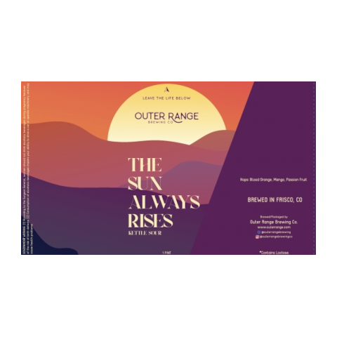 Outer Range Brewing Rockies/Alps - The Sun Always Rises