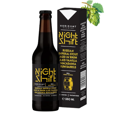 HORIZONT Brewing - Night Shift Vintage 2025 / RIS Aged In Rhum And Vanilla Macadamia Rum Barrels
