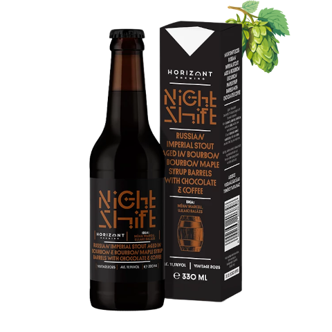 HORIZONT Brewing - Night Shift Vintage 2025 / RIS Aged In Bourbon Maple Syrup Barrels With Chocolate &amp; Coffee
