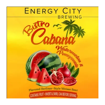 Energy City Brewing - Bistro Cabana Watermelon &amp; Pomegranate
