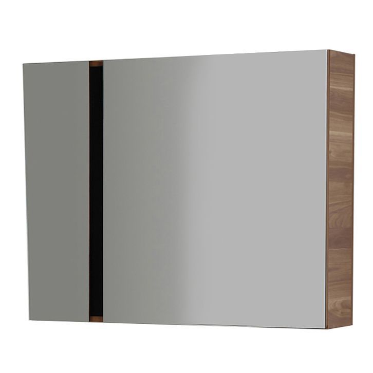 VERTI 100 ARMOIRE MIROIR NOIX-NOIR 98X80X17CM