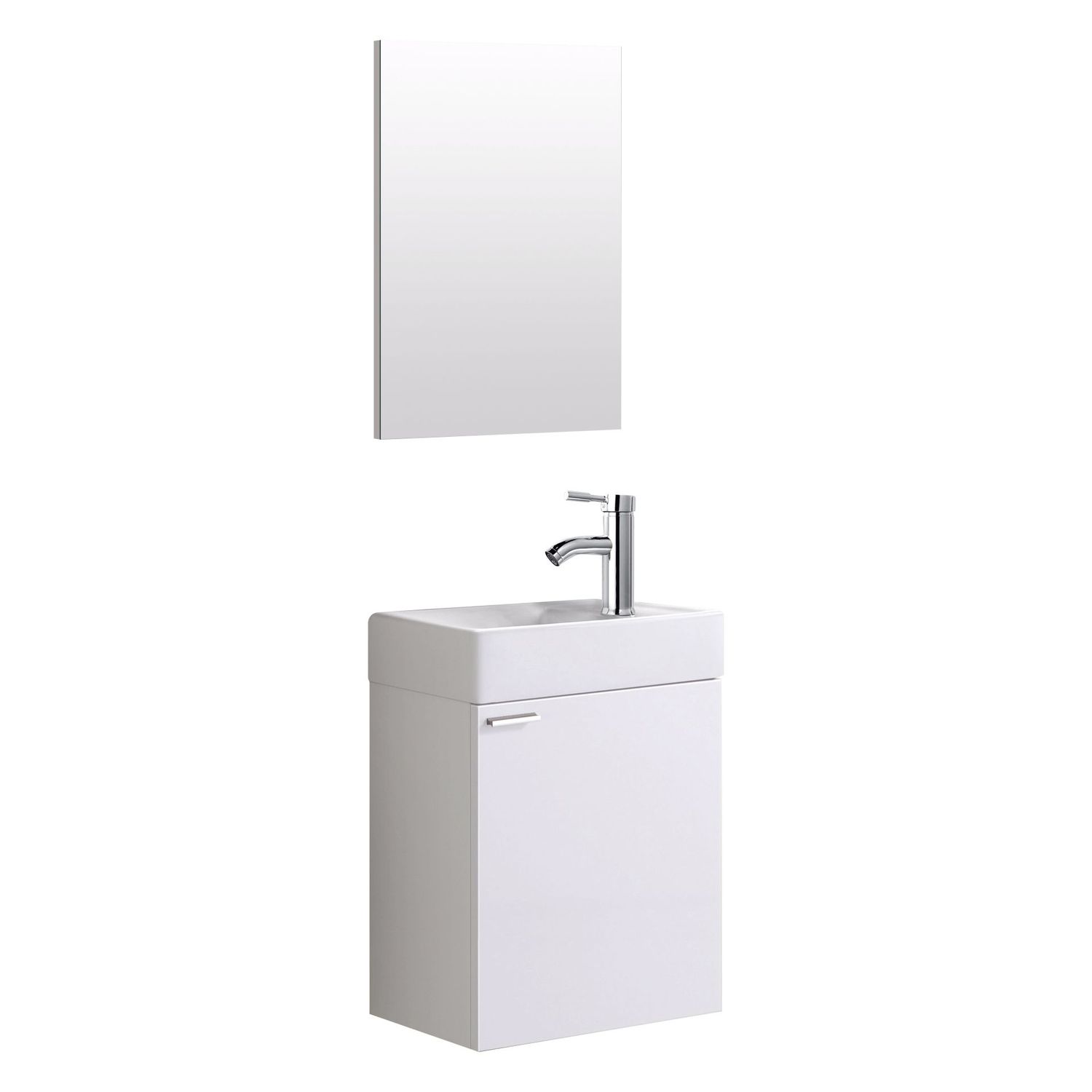 ALONI MEUBLES DE TOILETTE ENSEMBLE COMPLET - BLANC