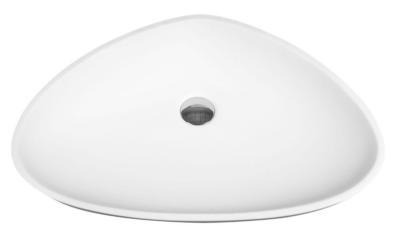 ALONI CORONA SOLID SURFACE VASQUE (63X42X14CM) - BLANC