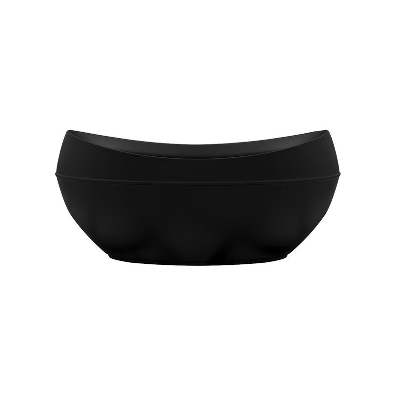 ADONISM BAIGNOIRE AUTOPORTANTE AVEC JETS HYDROMASSAGE (190X96X82CM) - NOIR MAT