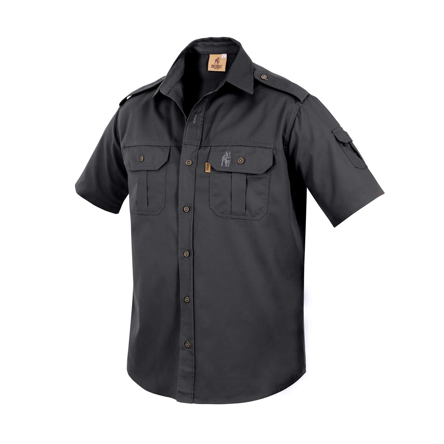 Men&#39;s Kalahari Shirt S/S Charcoal