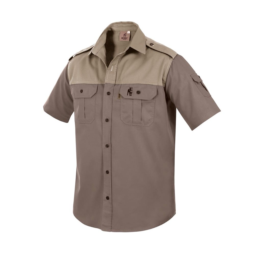 Men&#39;s Kalahari Shirt S/S Bark &amp; Putty