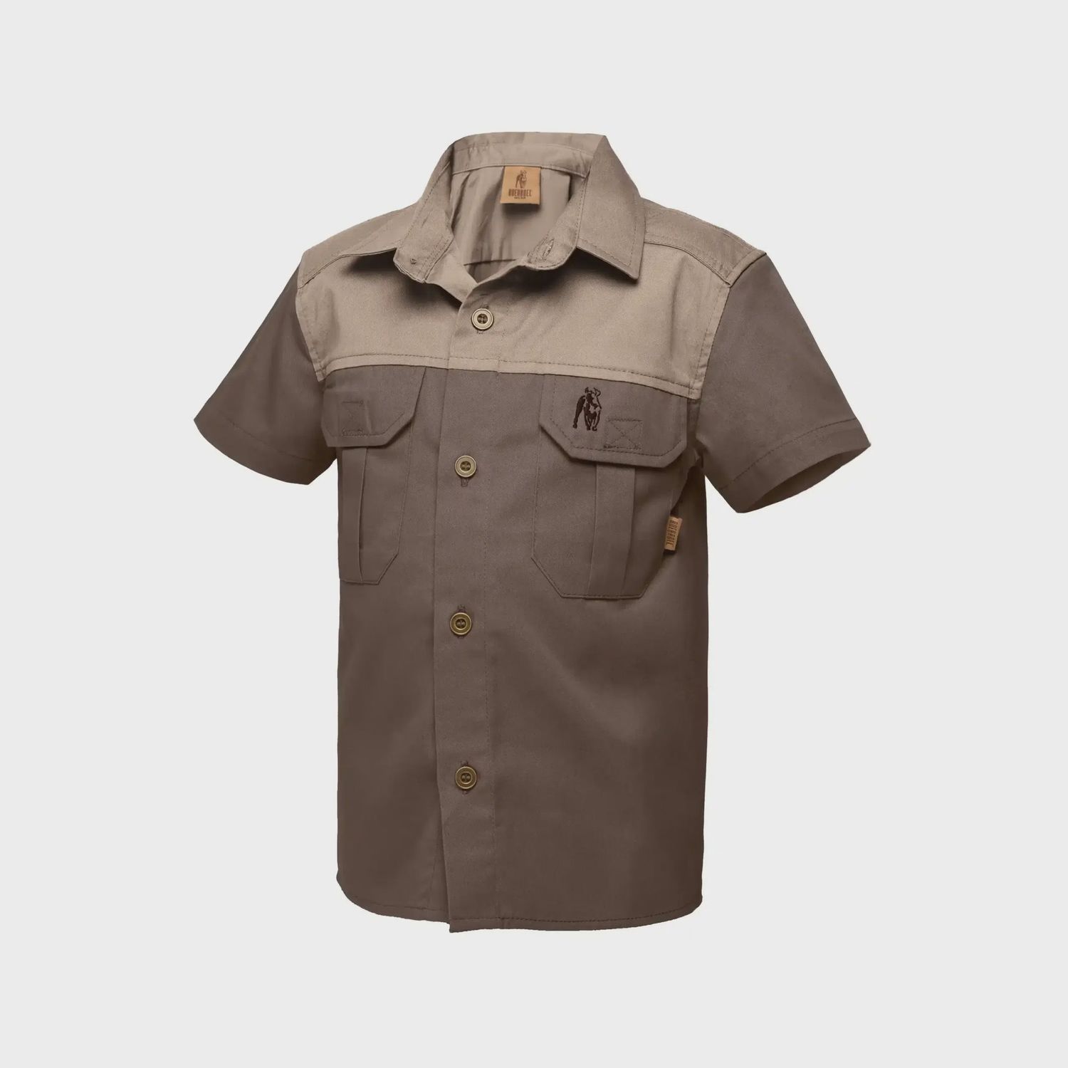Kids S/S Kalahari Shirt Bark &amp; Putty