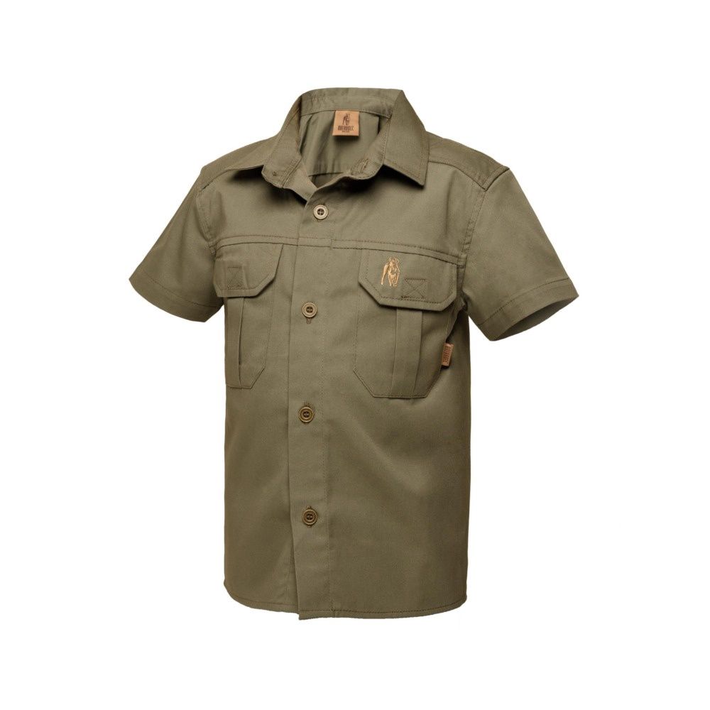 Kids S/S Kalahari Shirt Olive