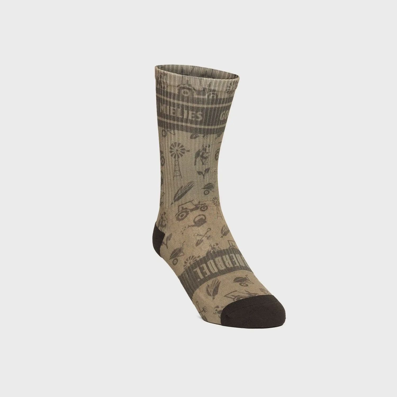 Ladies Ribbed Sock Long Olive