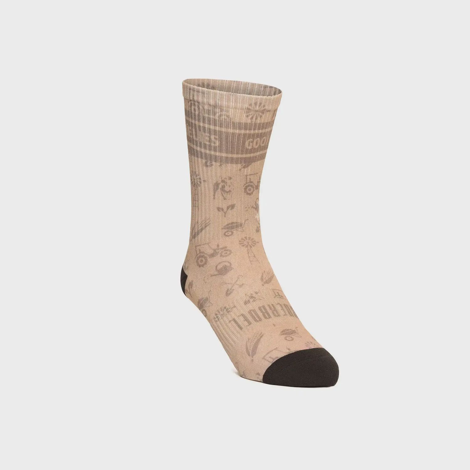 Men&#39;s Ribbed Sock Long Putty