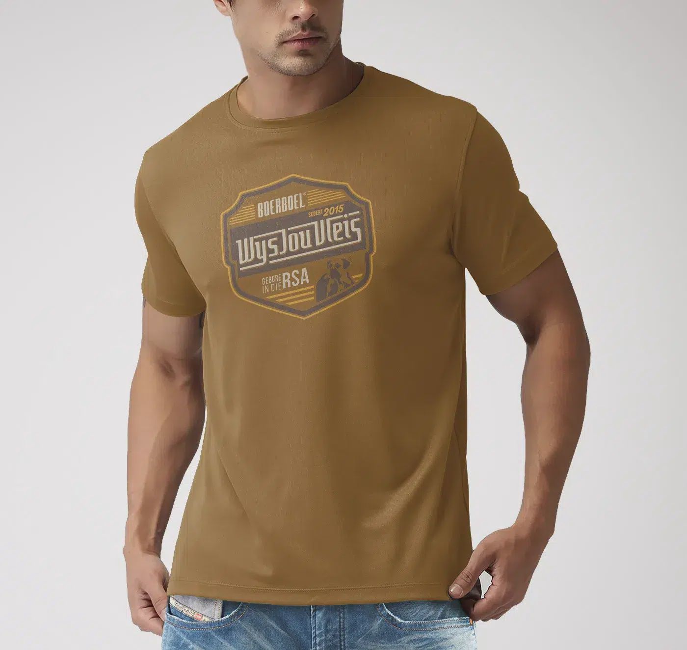 Mens T-shirt Printed Camel - Wys