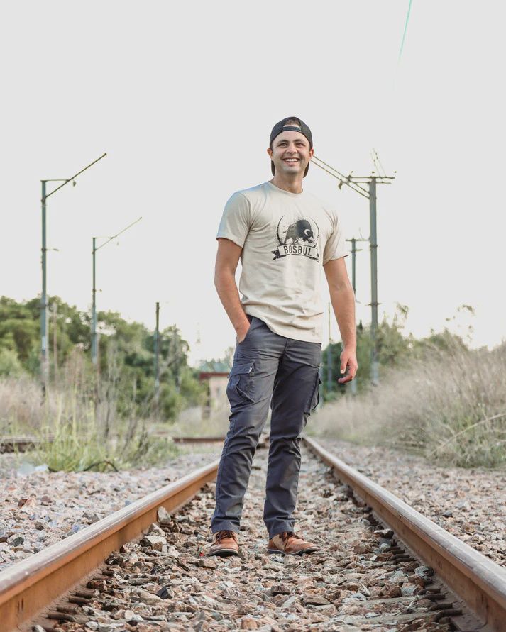 Mens Tshirt Raging Bull - Khaki