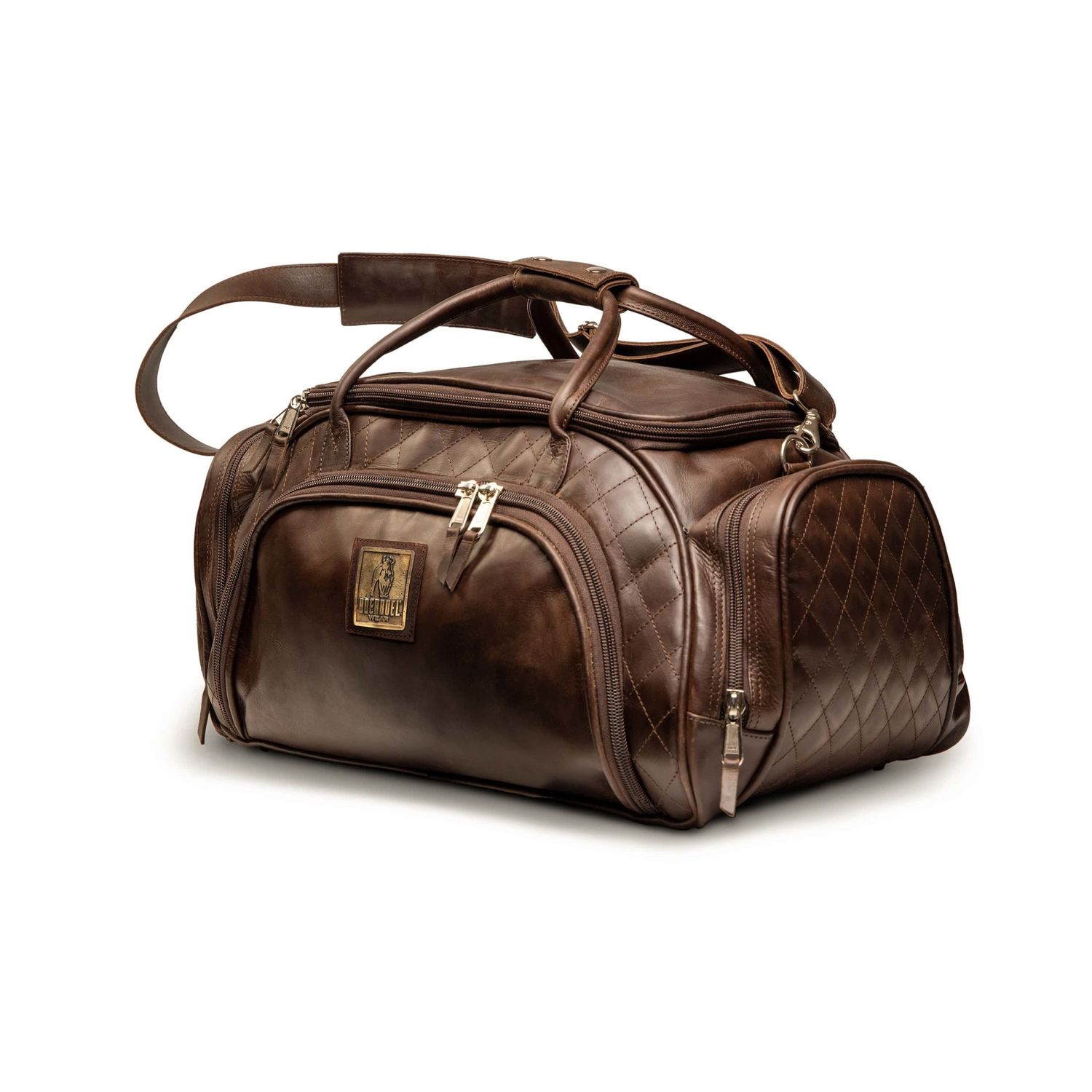 Geniune Leather Duffle Bag Brown