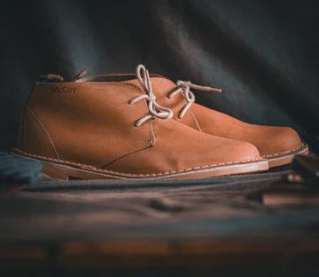 McCoy Hunter Boots - Tan/Navy